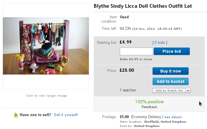 Blythe Destash on eBay - Ended