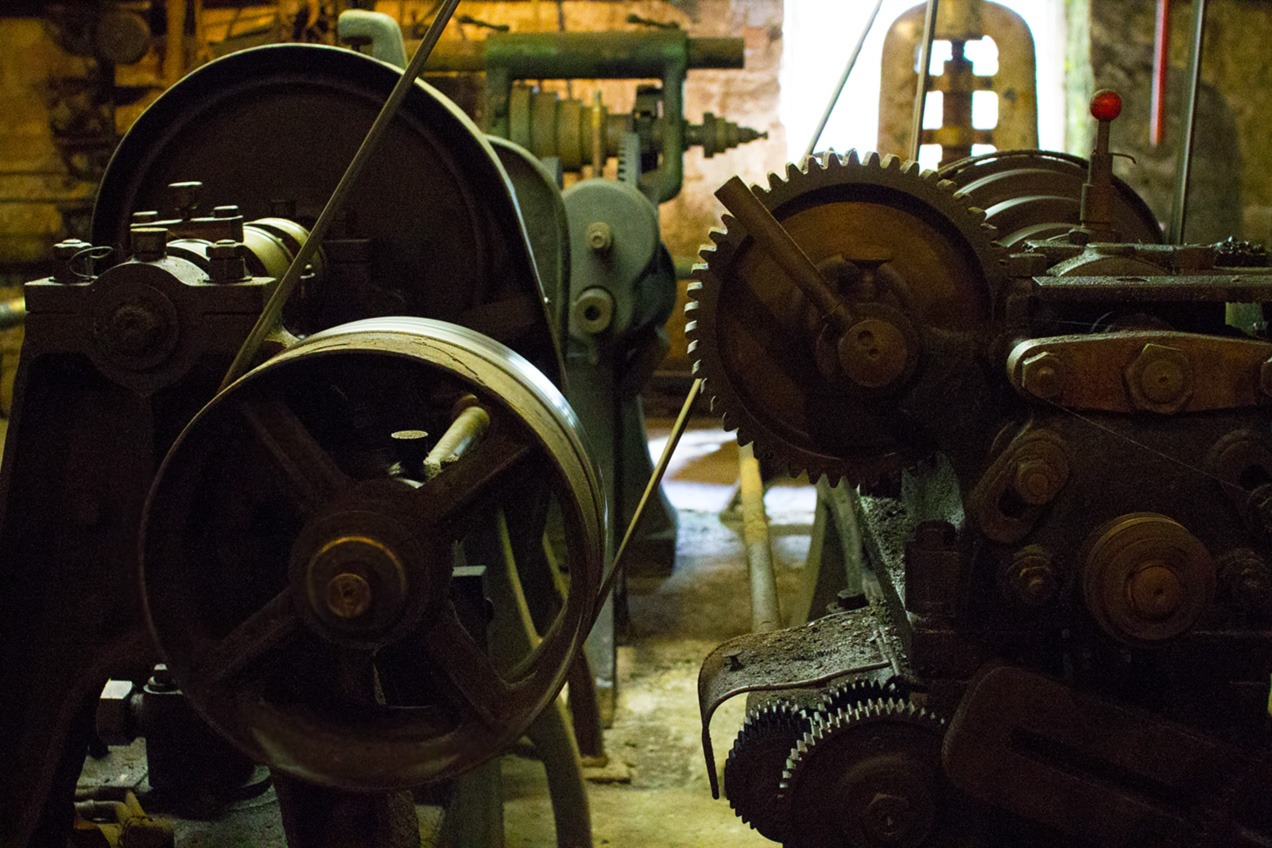 Masson Mills Textile Museum - Machines in the mechanics' shop