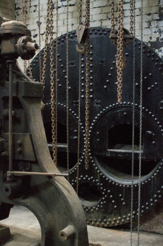 Masson Mills Textile Museum - Boiler end cap