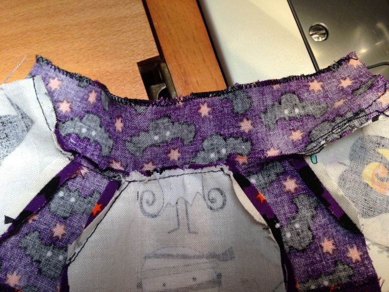 Blythe raglan dress sewing pattern - hem collar top